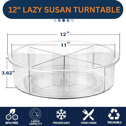 Lazy Susan Turntable- 12 inches