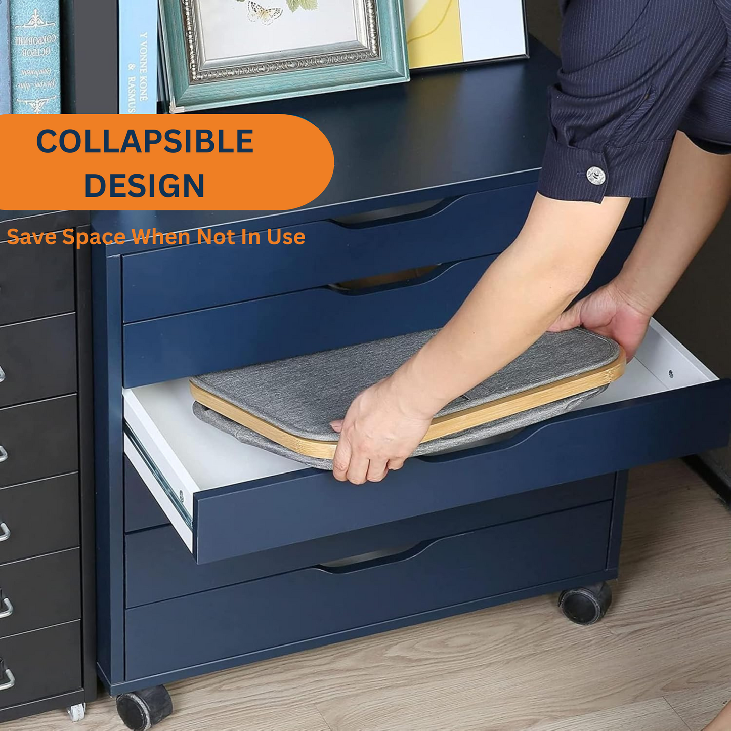 3-Compartment Foldable Wardrobe Organizer