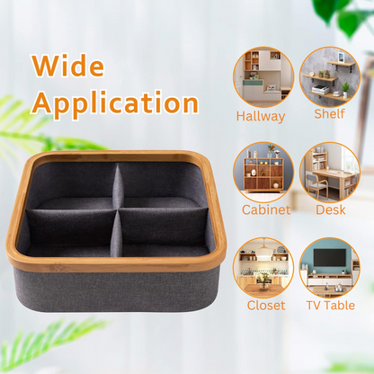 3-Compartment Foldable Wardrobe Organizer